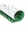 Cartulina de estrellas doble cara verde y blanco 50 x 65 cm