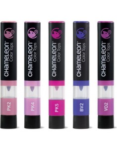 Set de 5 rotuladores tonos florales, CHAMELEON
