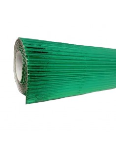 Cartulina corrugada metalizado verde