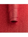Goma eva glitter  50 x 70 rojo