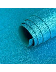 Goma eva glitter  iridiscente  50 x 70 cele mar iri
