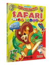 Libro Safari de Colores pega y colorea con stickers, Latinbooks