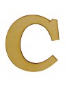 Letra C MDF 18cm