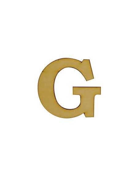 Letra G MDF 18cm