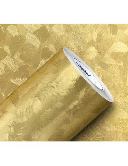 Rollo de vinil Gold Max metálico artístico oro 0.53mt/ metro, IMPRIMAX