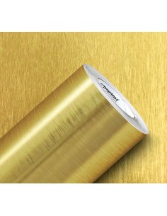 Vinil Gold Max metálico cepillado oro ancho 2.5mts/MT