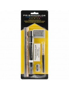Set de 7 piezas  premier con blenders y gomas de borrar,PRISMACOLOR