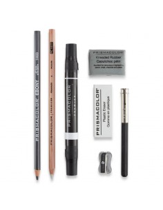 Set de 7 piezas  premier con blenders y gomas de borrar,PRISMACOLOR