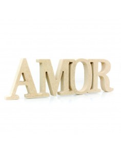 Palabra Amor en Fibrofácil o MDF | Jobbi