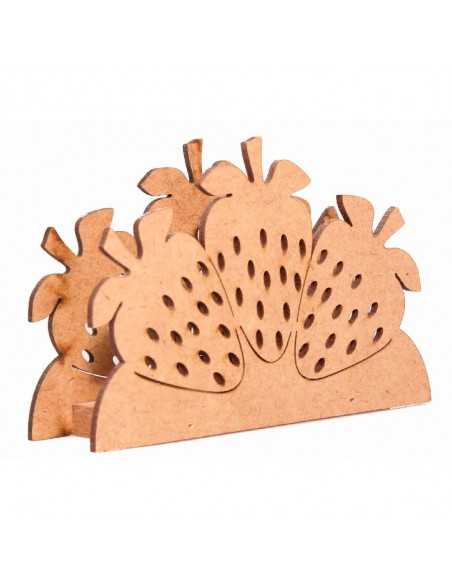 Porta servilleta media luna fresas 12.5x4x8.5cm