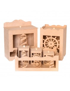 Kit baby marinero calado 6 pzs 50x19x25 cm