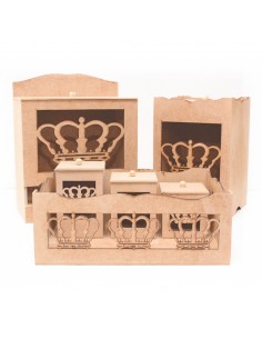 Kit baby  corona 6 pzs 50x19x25 cm