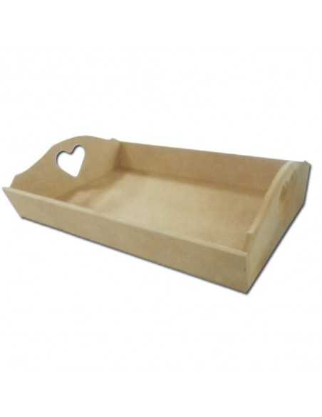 Bandeja láser corazón 26x18x7 cm