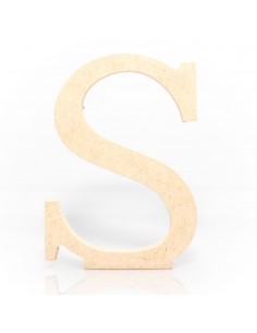 Letra S MDF 18cm