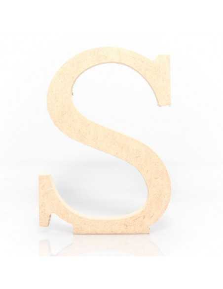 Letra S MDF 18cm