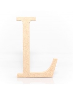 Letra L MDF 18cm