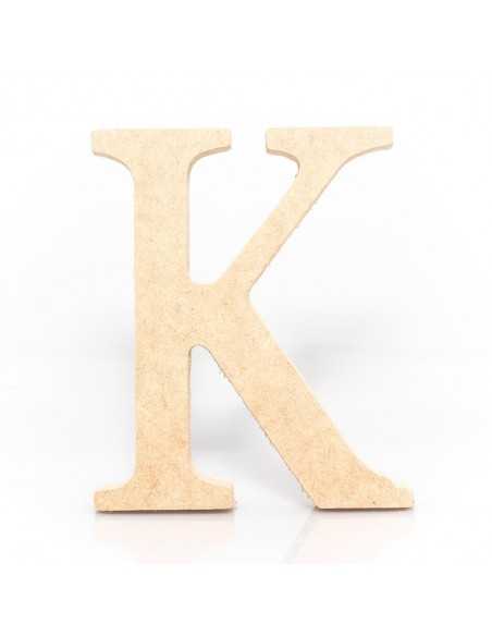 Letra K MDF 18cm