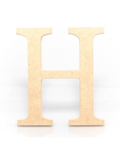 Letra H MDF 18 cm