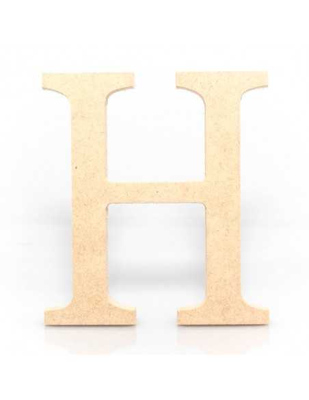 Letra H MDF 18 cm