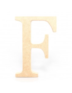 Letra F MDF 18cm