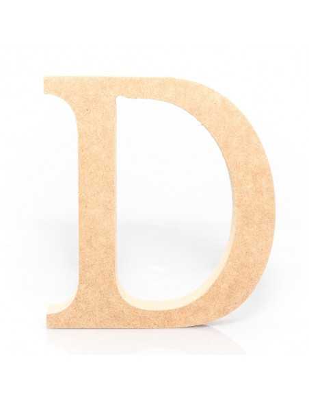 Letra  D MDF 18cm