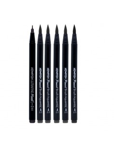 Set de 6 rotuladores   cinza, NEWPEN