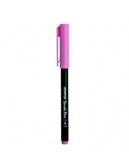 Set de rotuladores 12 uds Brush Pen rosa pink, NEWPEN