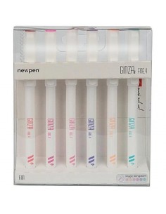 Set Fineliner Ginza Pro 6pz Magic Kingdom, NEWPEN