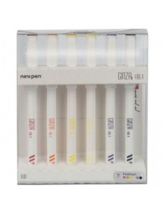 Set Fineliner Ginza Pro 6pz Fashion, NEWPEN