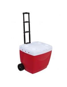 Caja térmica con rueda  rojo 42 Lts, MOR