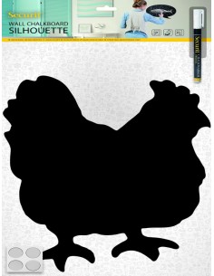 Pizarra gallina incluye marcador, SILHOUETTE