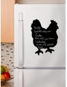 Pizarra gallina incluye marcador, SILHOUETTE