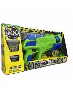 Pistola power slime verde, ACRILEX