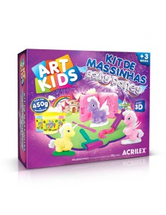 Kit de masa de moldear baby poney 450g, ACRILEX