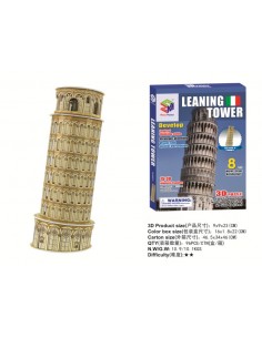 Rompecabezas 3D torre inclinada, MAGIC PUZZLE