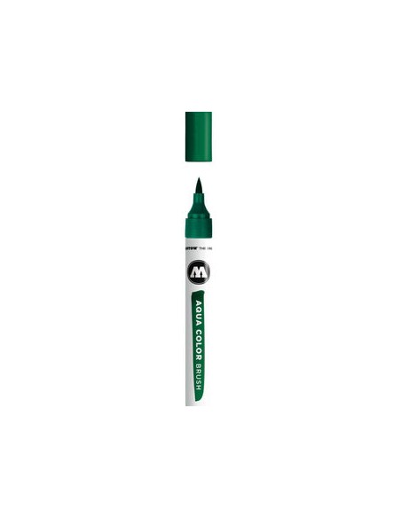 Rotulador punta pincel verde oscuro, MOLOTOW
