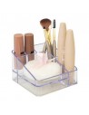 Organizador d/cosméticos compacto c/6 div cristal