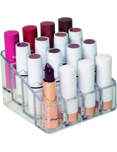 Organizador cosméticos compacto c/16