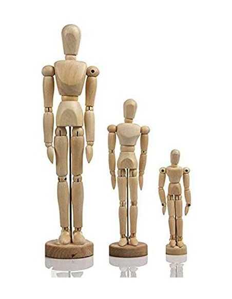 Maniquí de madera humano para dibujo