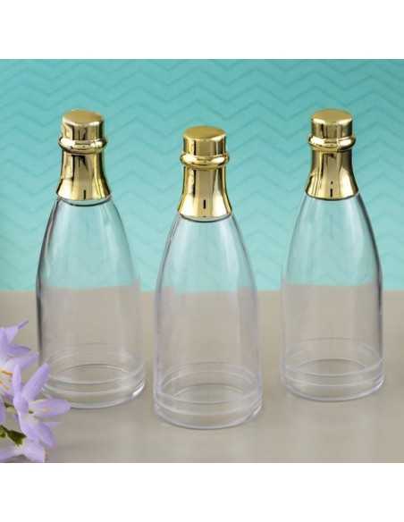 Botella de champan dorado de decoración c/5 unid