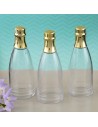 Botella de champan dorado de decoración c/5 unid