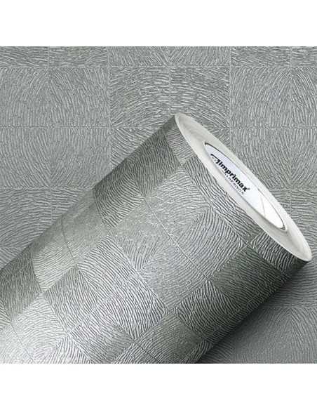 Vinilo adhesivo metalic firenze plata 1.06 x mt, IMPRIMAX