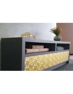 Vinilo adhesivo metalic firenze oro 1.06 x mt, IMPRIMAX