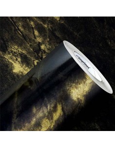 Vinilo Adhesivo Mármol Golden Black de 1.22x mt, IMPRIMAX