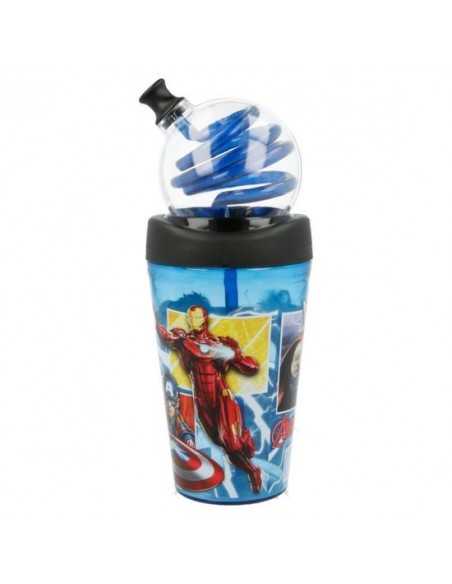 Vaso bombilla espiral AVENGERS