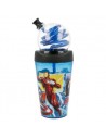 Vaso bombilla espiral AVENGERS