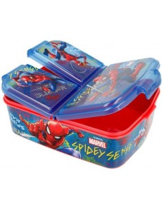Sandwichera multicompartimiento Spiderman.