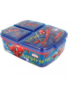 Sandwichera multicompartimiento Spiderman.