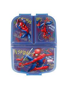Sandwichera multicompartimiento Spiderman.
