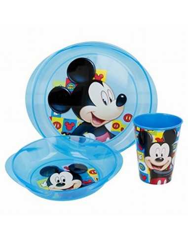 Set de 3 piezas platos Mickey